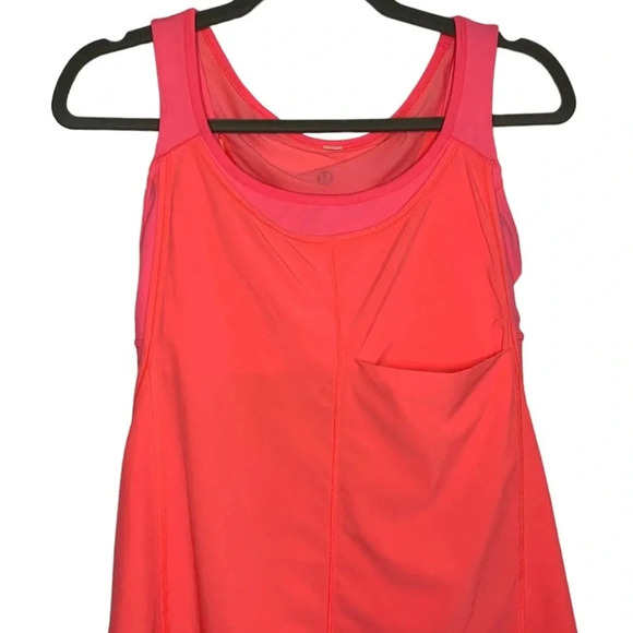 Lululemon Run For Your Money Tank Top in Coral - Picture 2 of 6